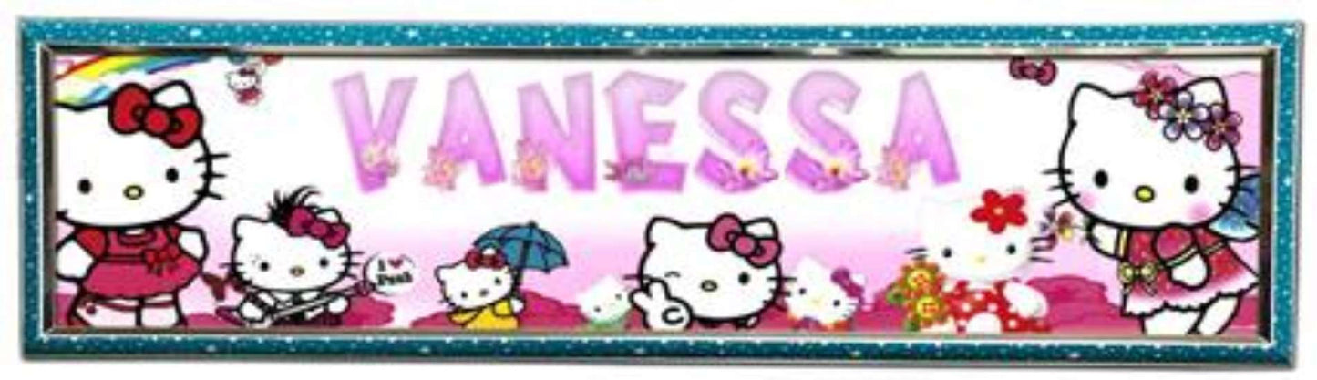 Hello Kitty - Personalized Poster with Hard Frame