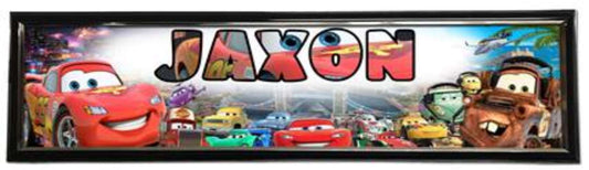 Disney Car - Personalized Poster with Hard Frame