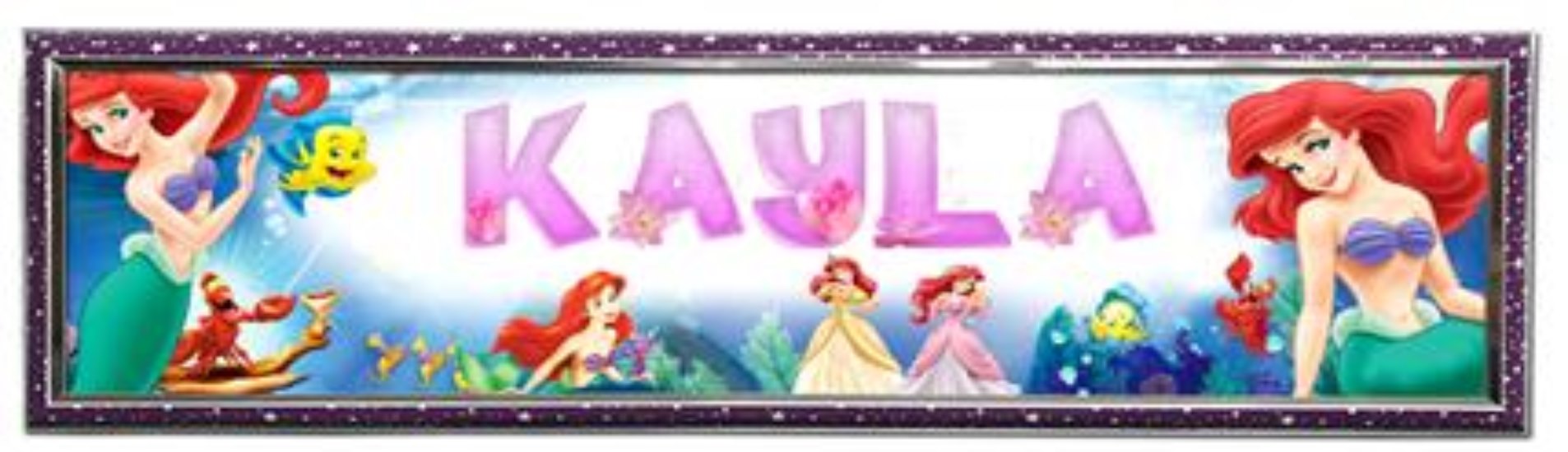 Princess Ariel - Personalized Poster with Hard Frame