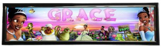 Princess and the Frog - Personalized Poster with Hard Frame