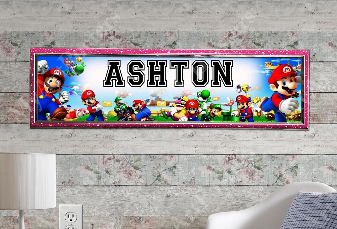 Super Mario - Personalized Poster with Hard Frame