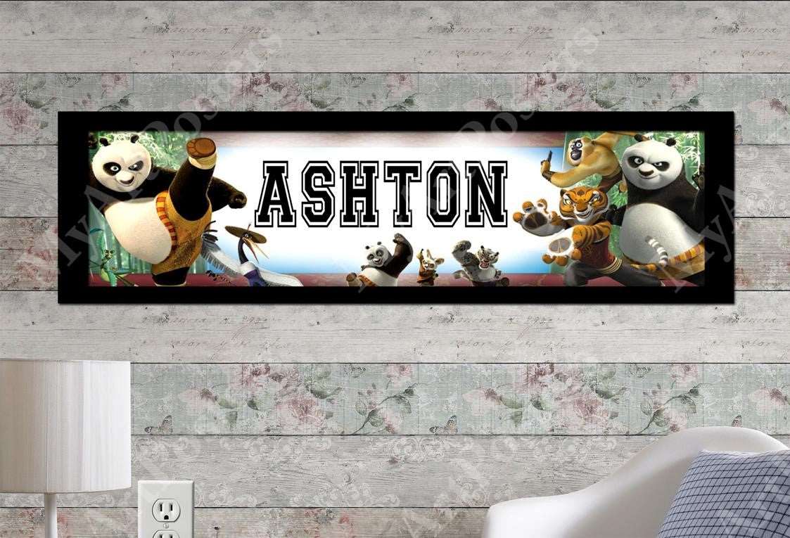 Kung Fu Panda - Personalized Poster with Matboard Frame