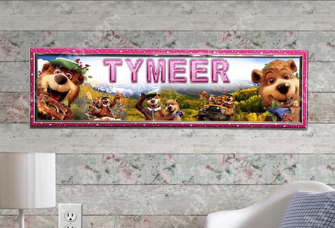 Yogi Bear - Personalized Poster with Hard Frame