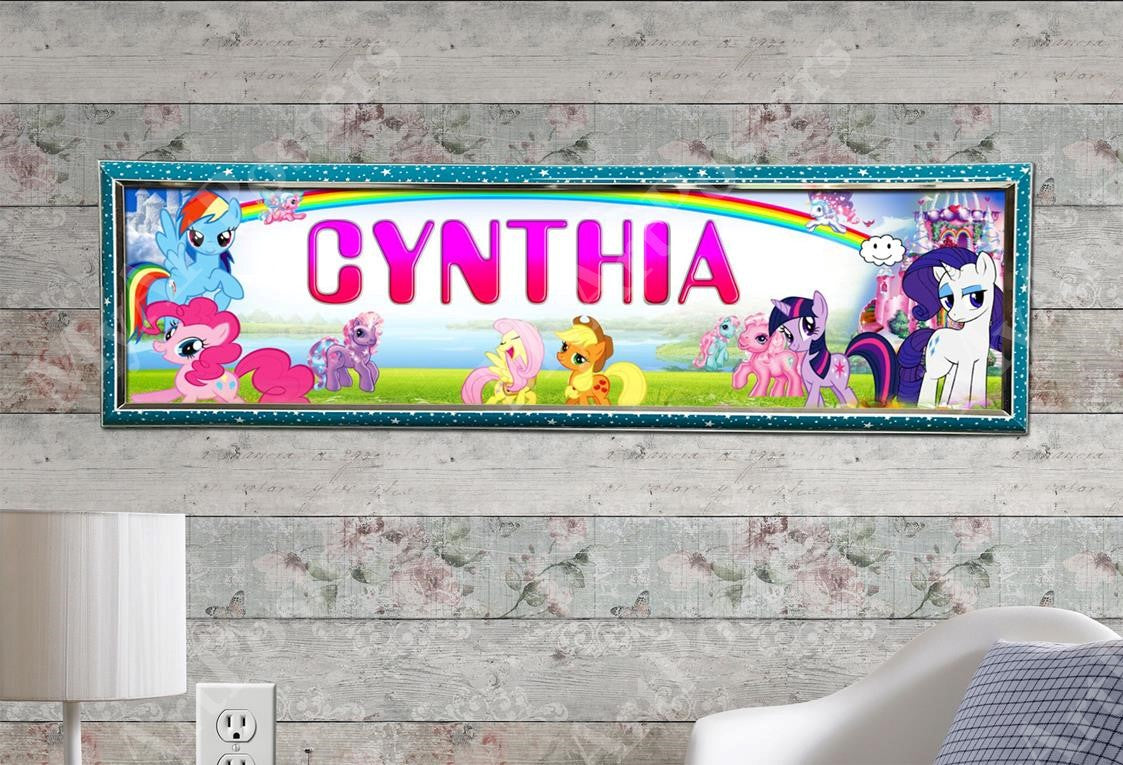 My Little Pony - Personalized Poster with Hard Frame