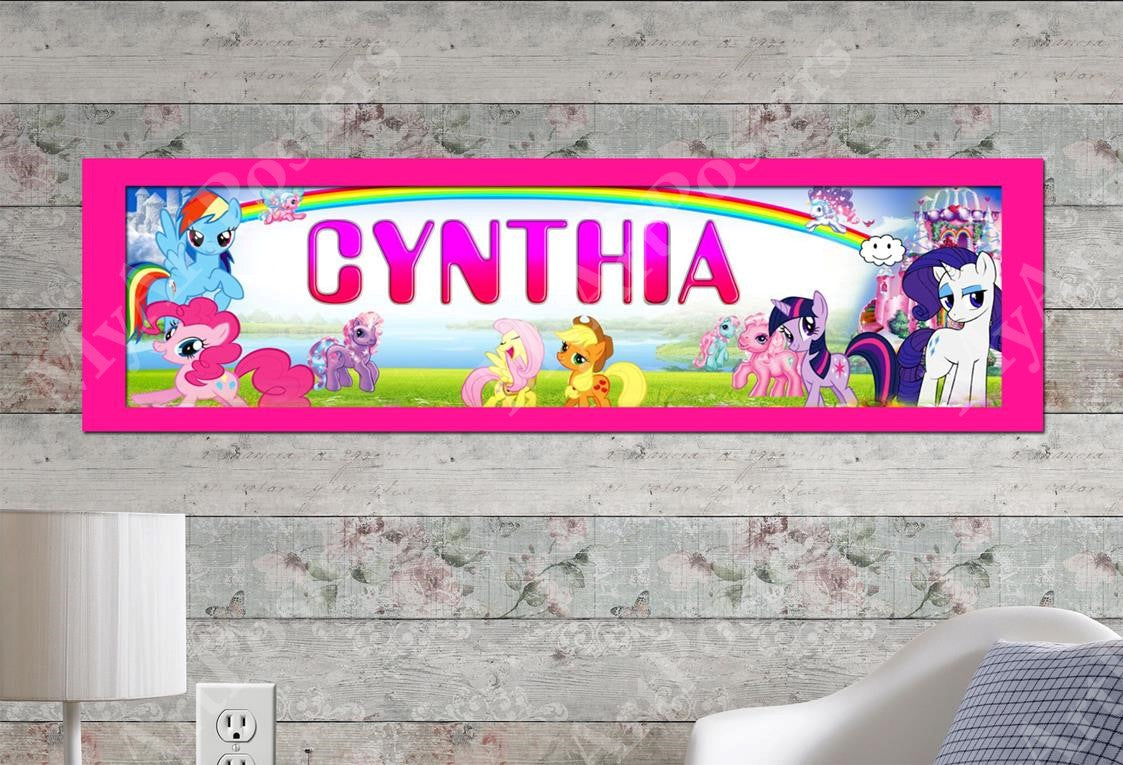 My Little Pony - Personalized Poster with Matboard Frame