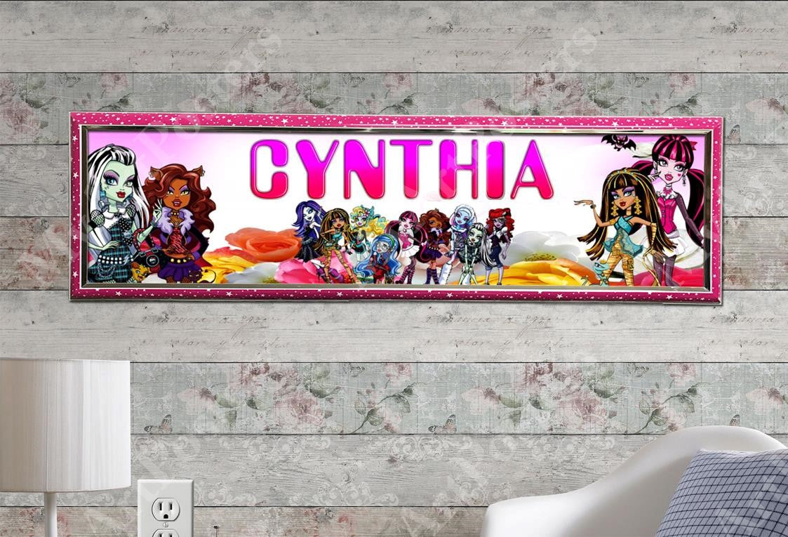 Monster High - Personalized Poster with Hard Frame