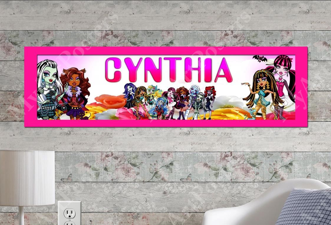 Monster High - Personalized Poster with Matboard Frame