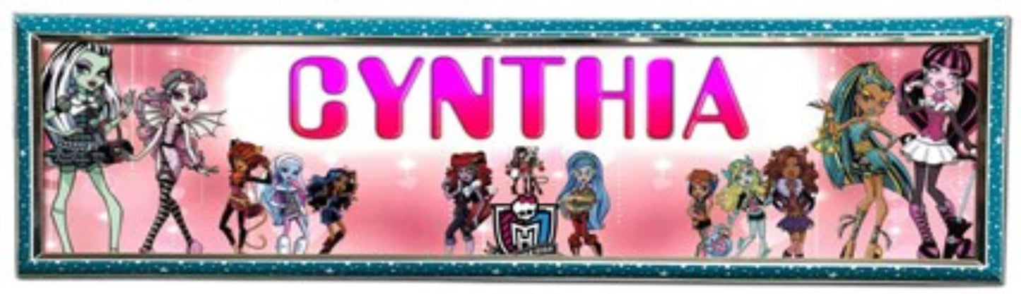 Monster High - Personalized Poster with Hard Frame