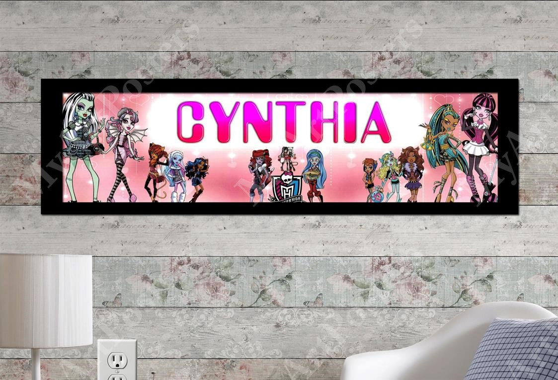 Monster High - Personalized Poster with Matboard Frame