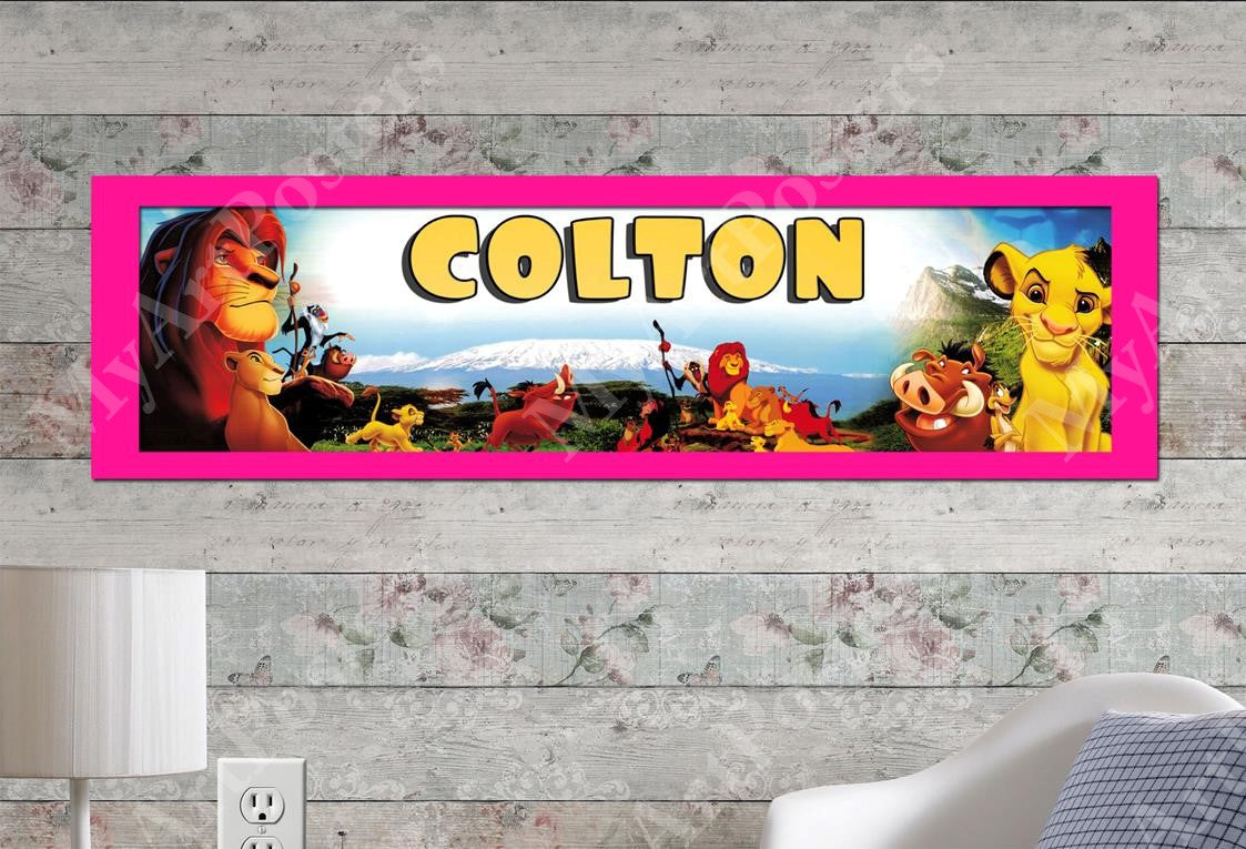 The Lion King - Personalized Poster with Matboard Frame