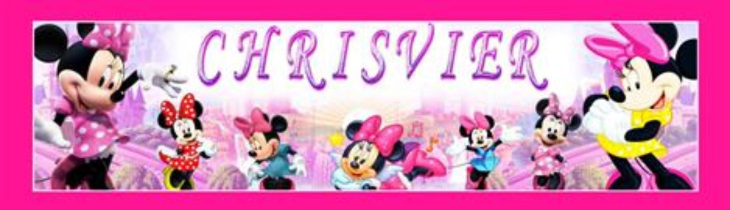 Minnie Mouse - Personalized Poster with Matboard Frame