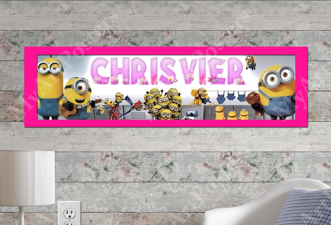 Minions - Personalized Poster with Matboard Frame