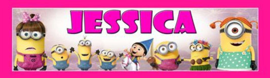 Girl Minions - Personalized Poster with Matboard Frame