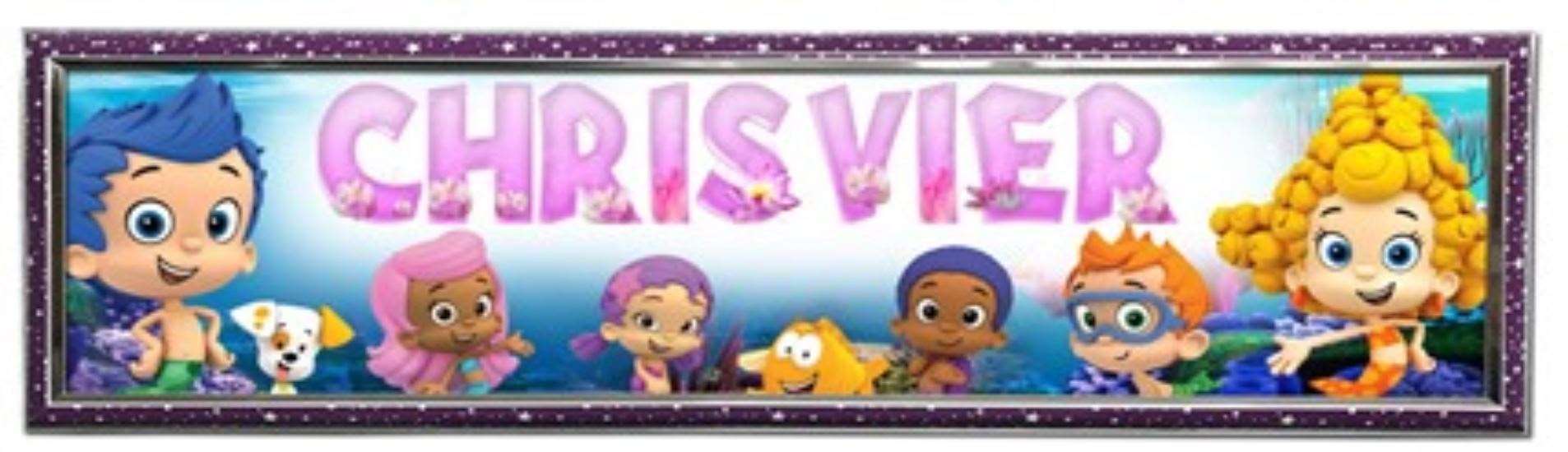 Bubble Guppies - Personalized Poster with Hard Frame