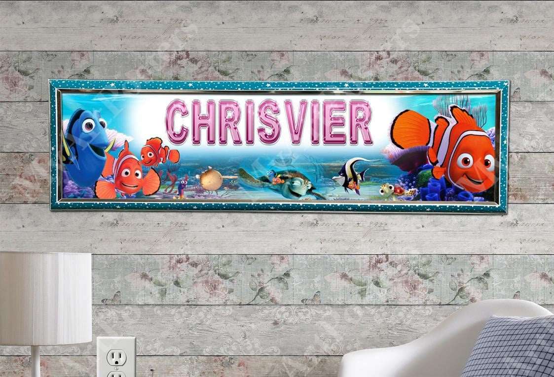 Finding Nemo - Personalized Poster with Hard Frame