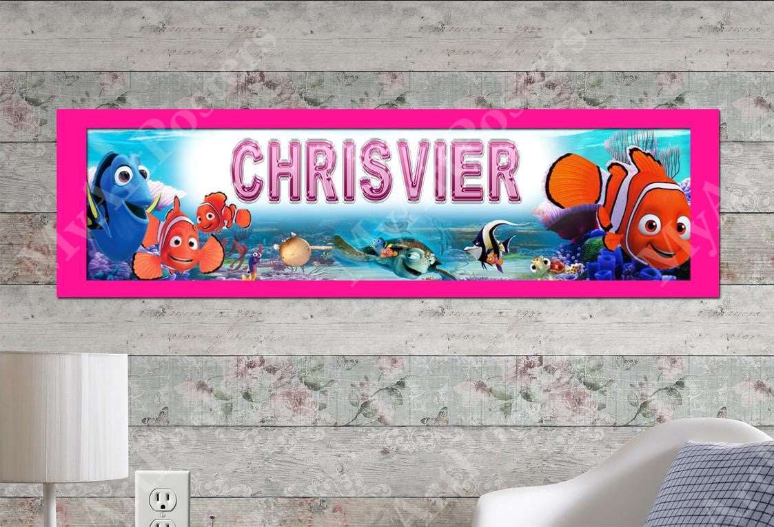 Finding Nemo - Personalized Poster with Matboard Frame