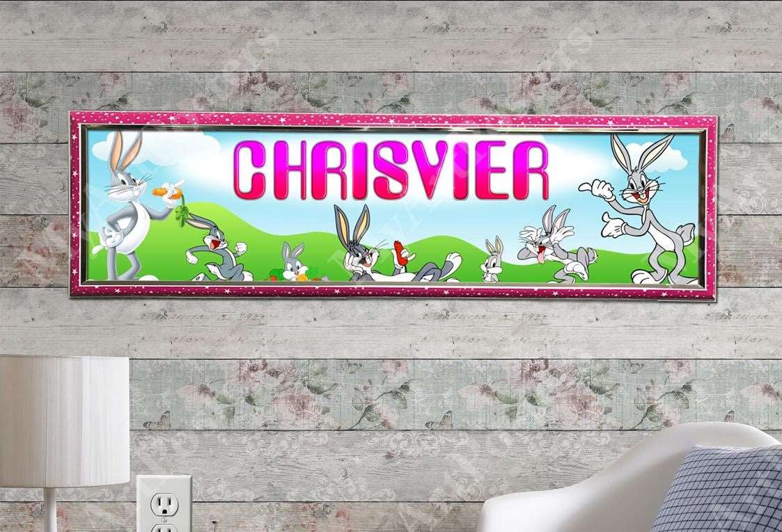 Bugs Bunny - Personalized Poster with Hard Frame