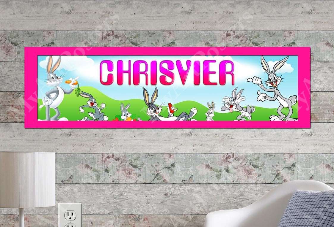 Bugs Bunny - Personalized Poster with Matboard Frame