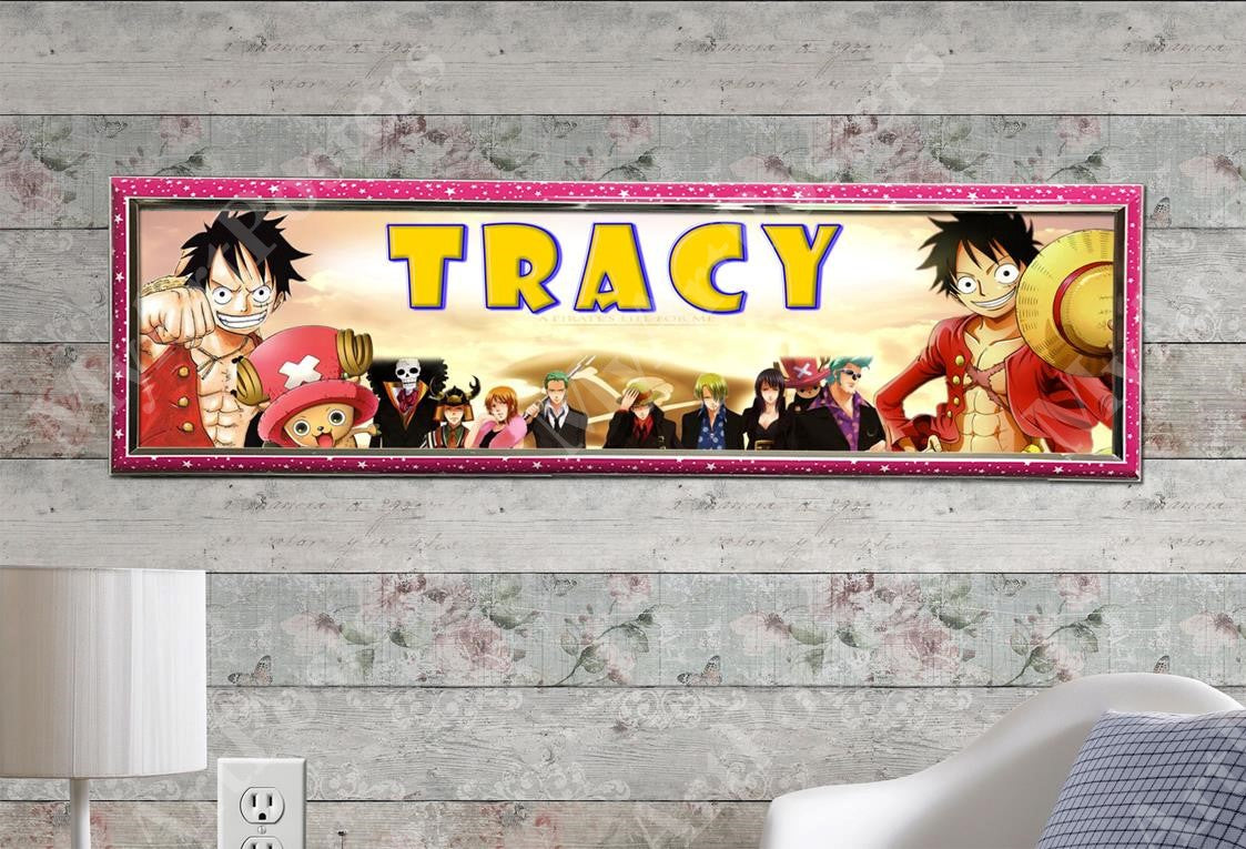 One Piece - Personalized Poster with Hard Frame