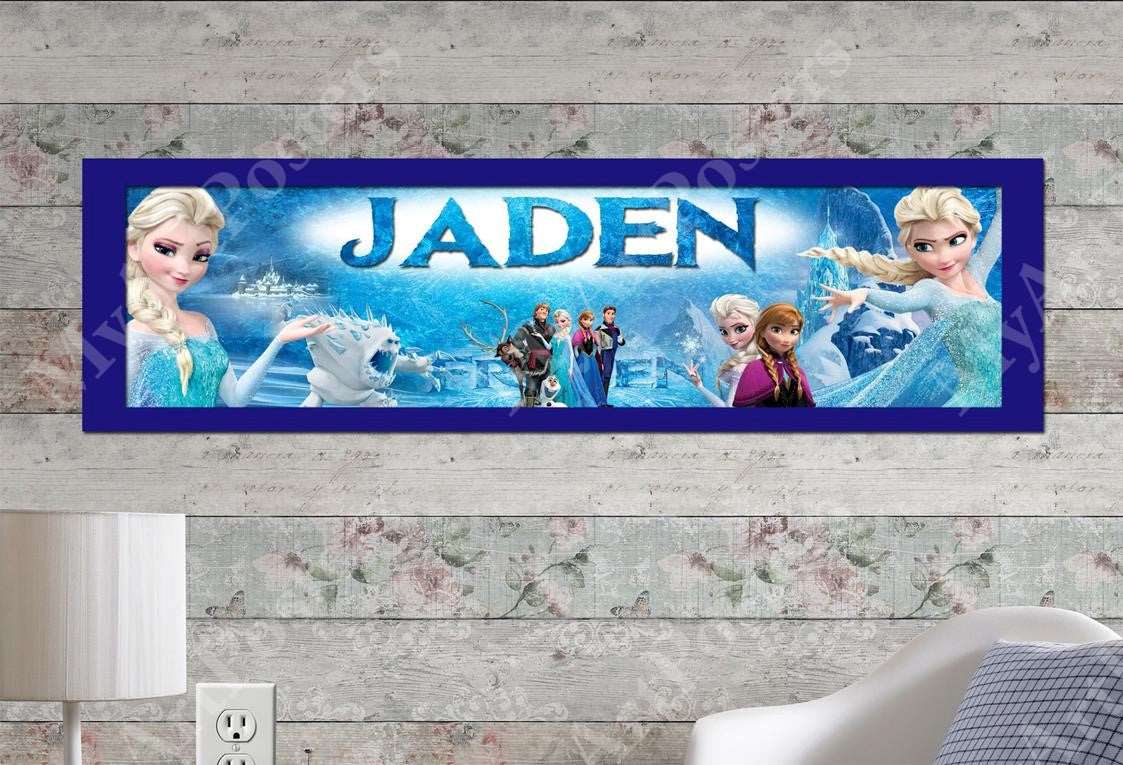 Frozen - Personalized Poster with Matboard Frame