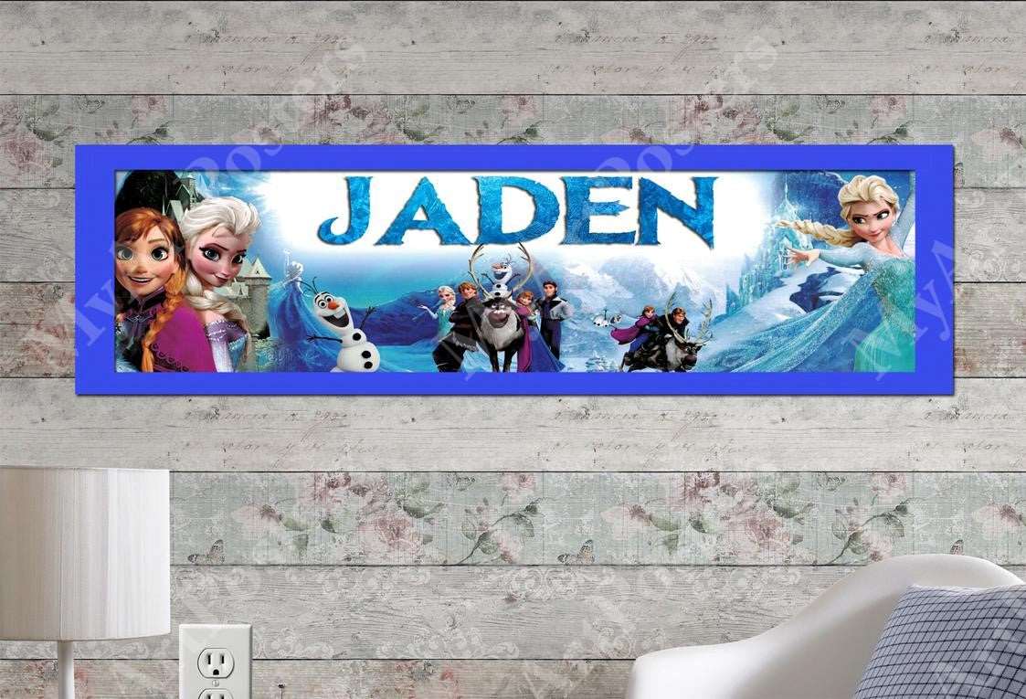 Frozen - Personalized Poster with Matboard Frame