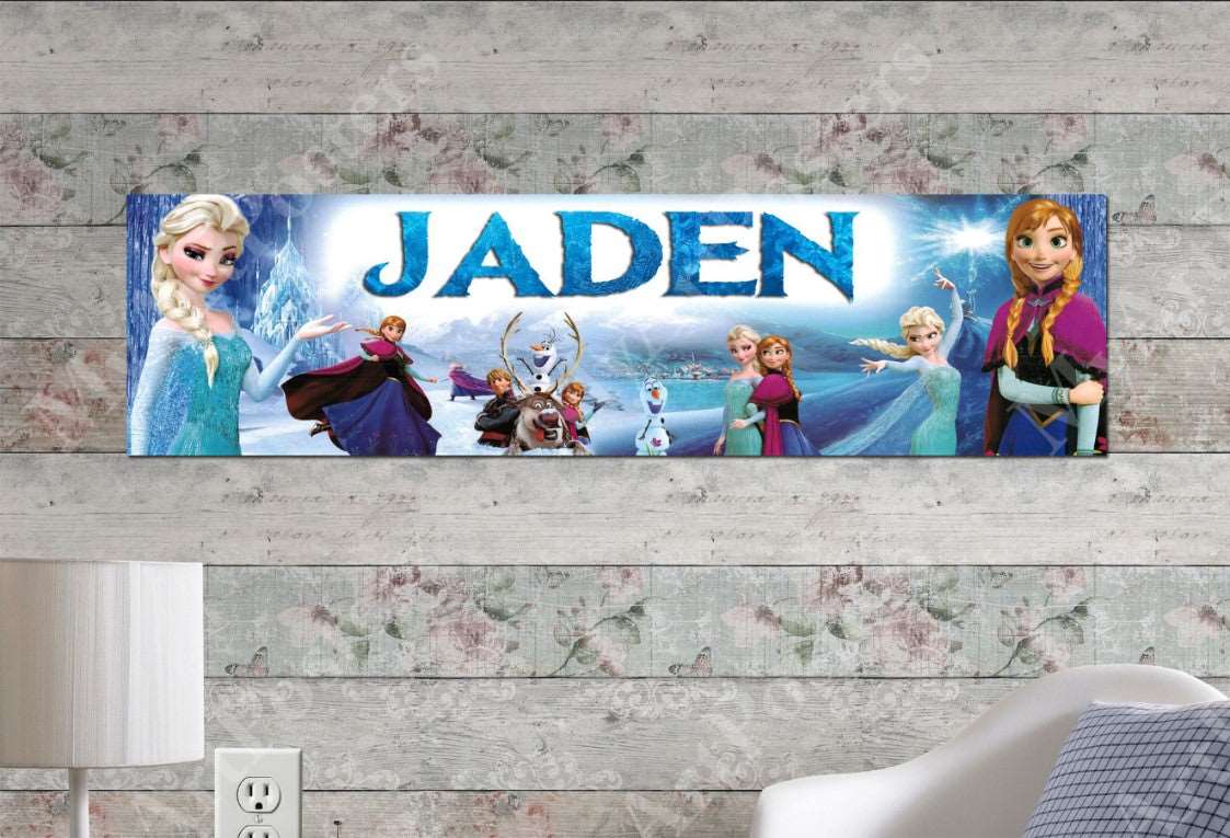 Frozen Elsa and Anna - Personalized Poster 