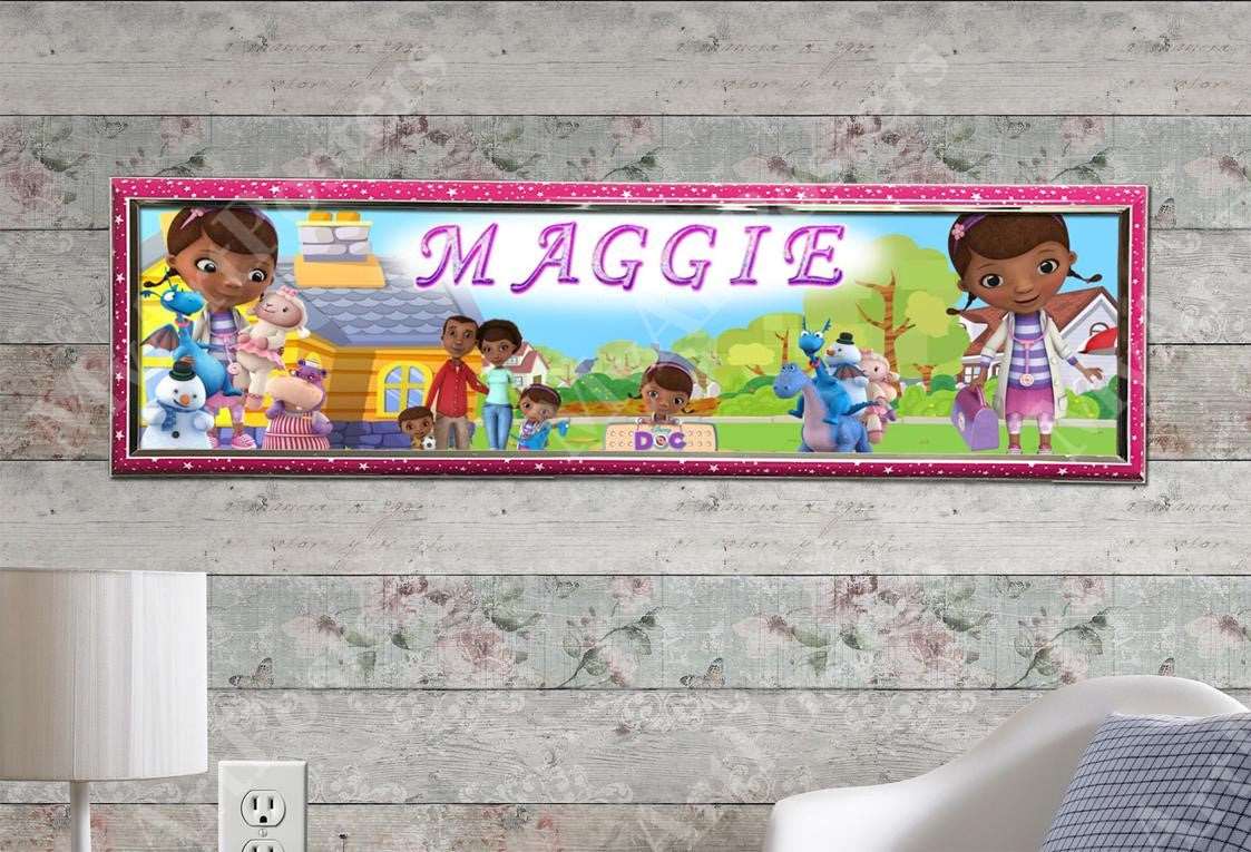 Doc McStuffins - Personalized Poster with Hard Frame