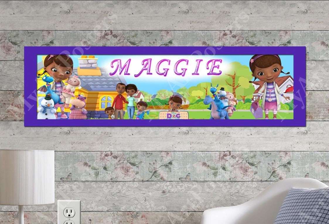 Doc McStuffins - Personalized Poster with Matboard Frame