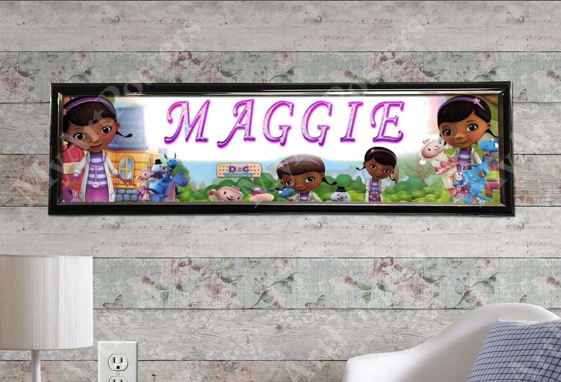 Doc McStuffins - Personalized Poster with Hard Frame