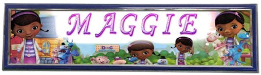 Doc McStuffins - Personalized Poster with Hard Frame