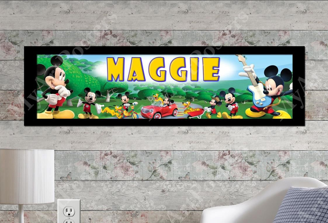 Mickey Mouse - Personalized Poster with Matboard Frame