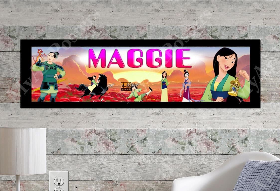 Mulan - Personalized Poster with Matboard Frame