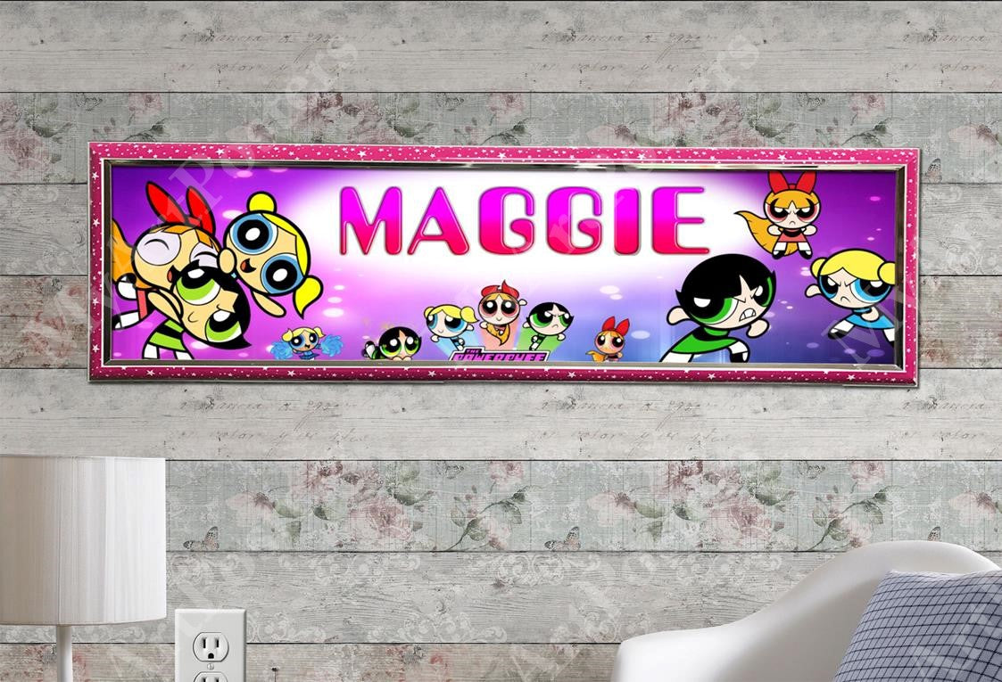 Powerpuff Girls - Personalized Poster with Hard Frame