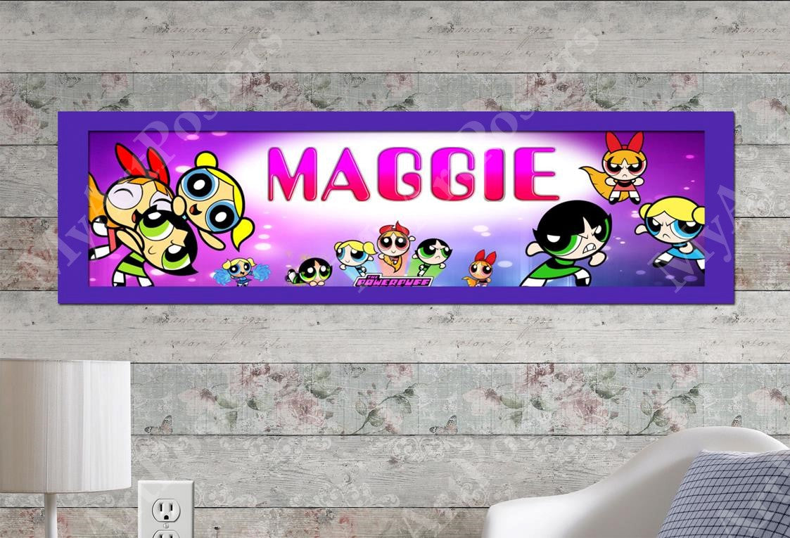 Powerpuff Girls - Personalized Poster with Matboard Frame