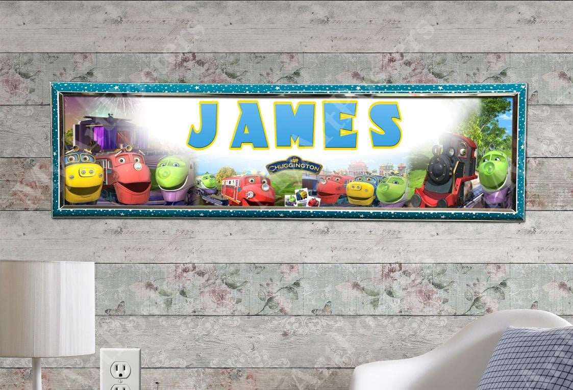 Chuggington - Personalized Poster with Hard Frame