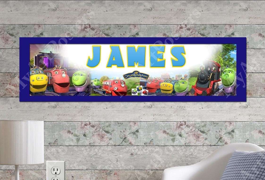 Chuggington - Personalized Poster with Matboard Frame