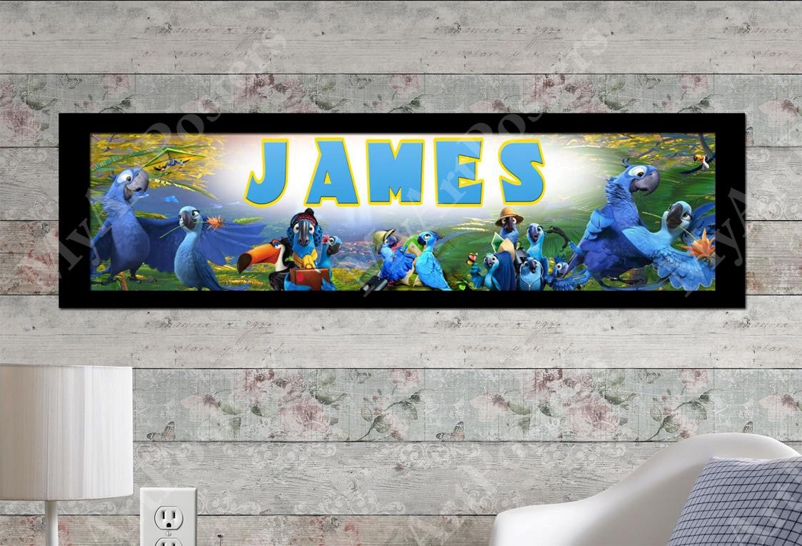 Rio 2 Movie - Personalized Poster with Matboard Frame