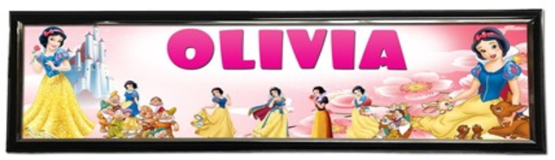 Snow White and the Seven Dwarfs - Personalized Poster with Hard Frame