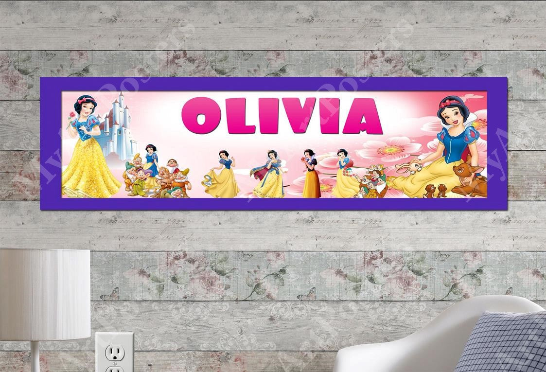 Snow White - Personalized Poster with Matboard Frame