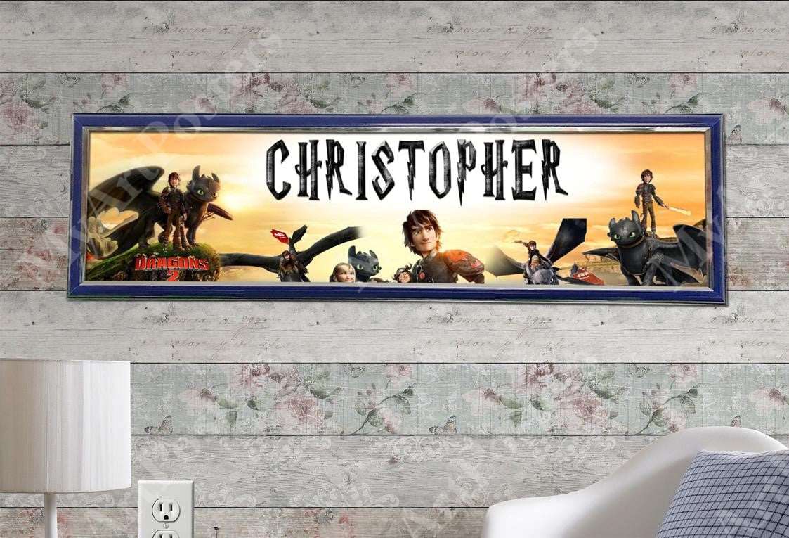 How to Train Your Dragon - Personalized Poster with Hard Frame