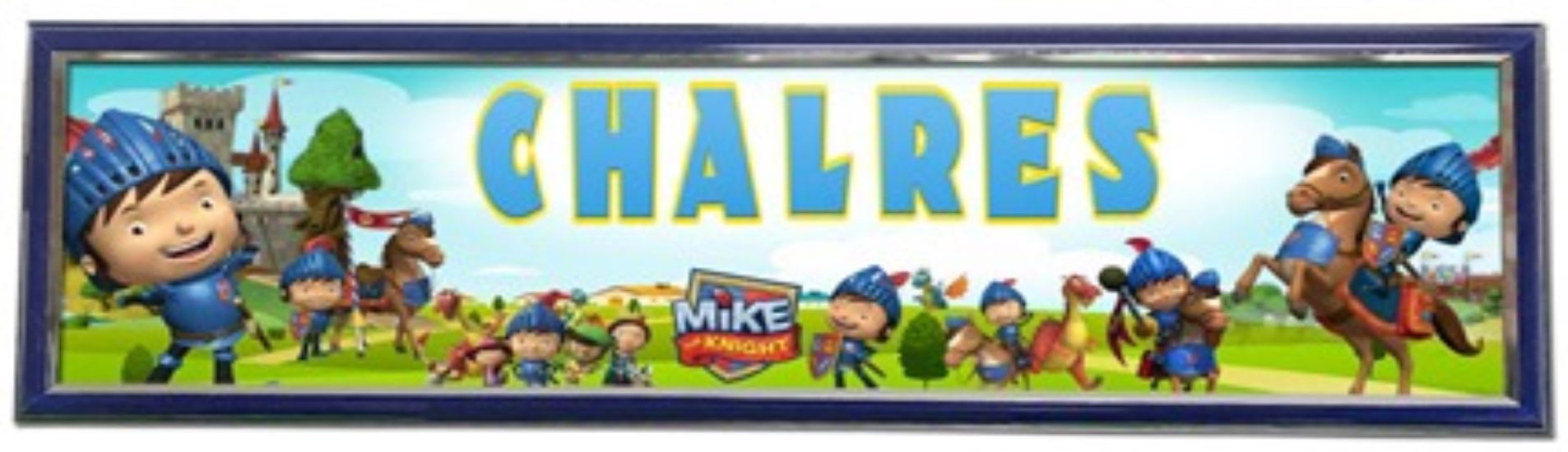 Mike the Knight - Personalized Poster with Hard Frame