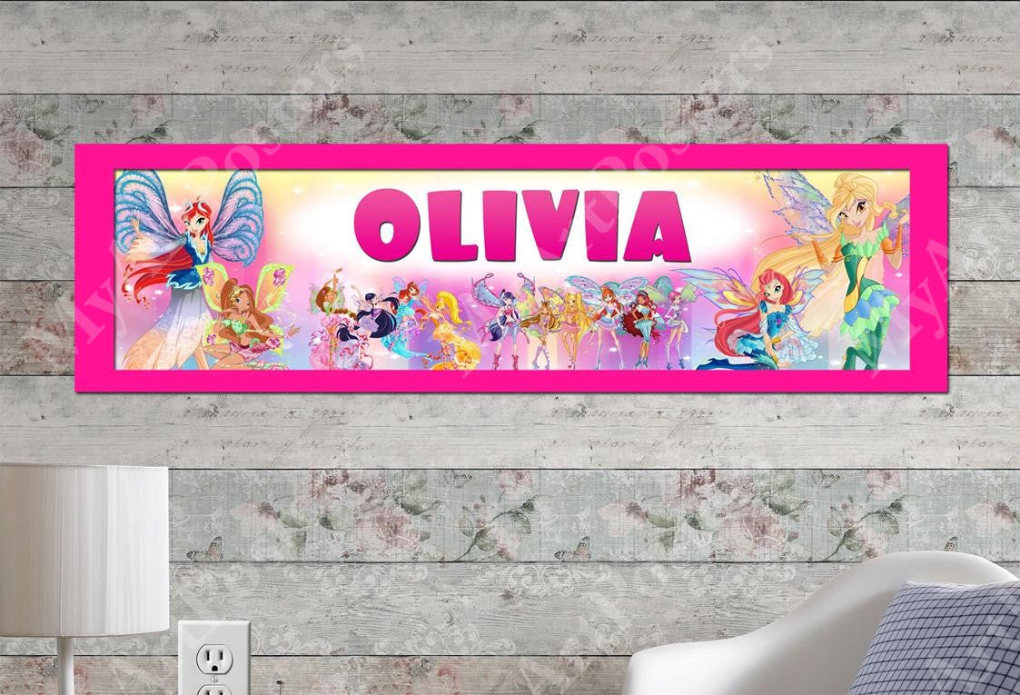 Winx Club - Personalized Poster with Matboard Frame