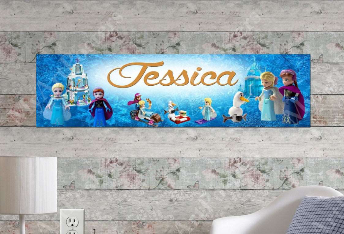 Lego Frozen - Personalized Poster