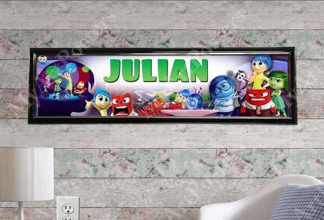 Inside Out Movie - Personalized Poster with Hard Frame