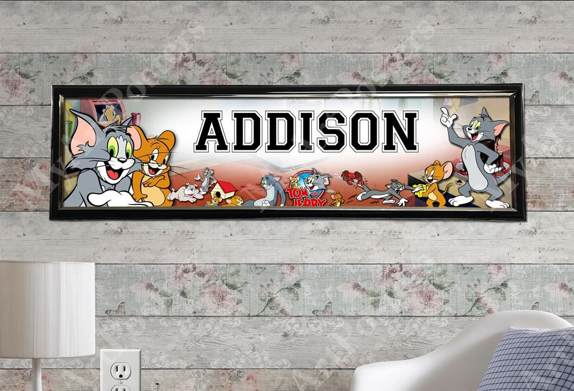 Tom and Jerry - Personalized Poster with Hard Frame