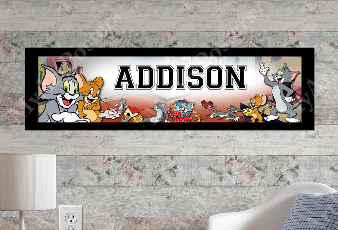 Tom and Jerry - Personalized Poster with Matboard Frame