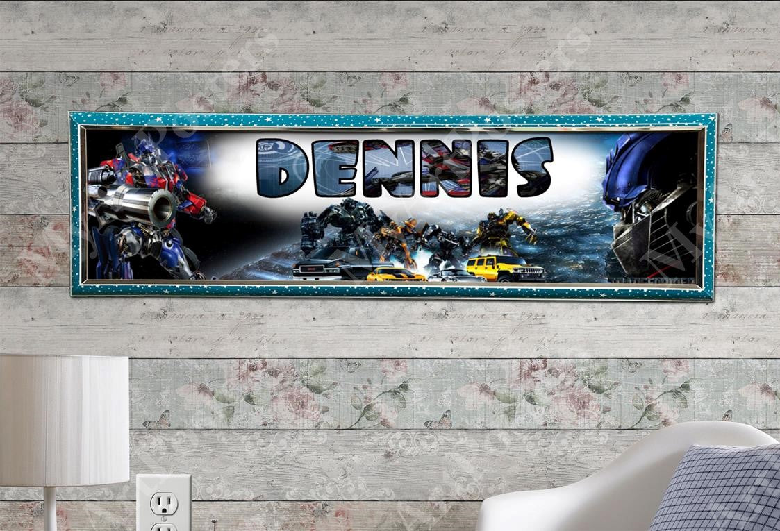 Transformers Movie - Personalized Poster with Hard Frame