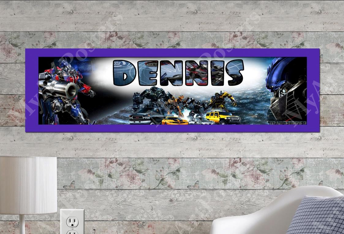 Transformers - Personalized Poster with Matboard Frame