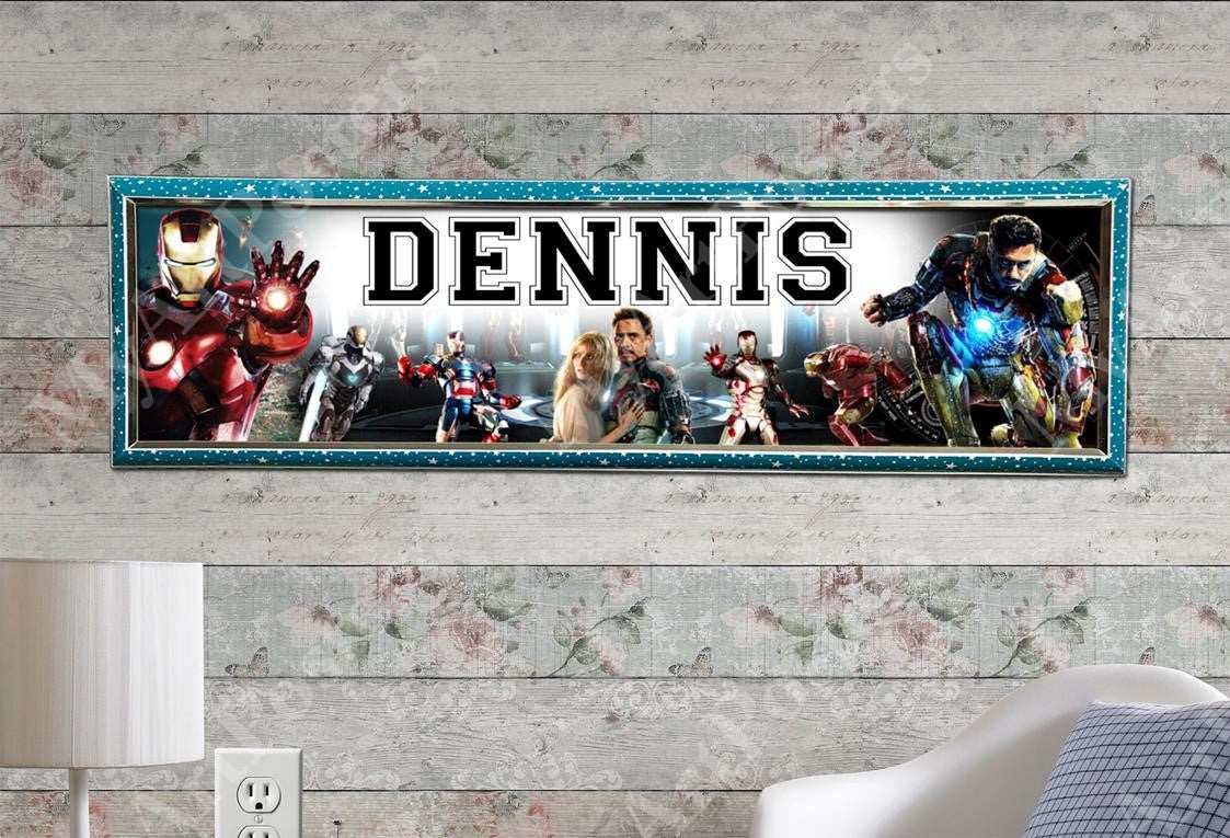 Ironman - Personalized Poster with Hard Frame