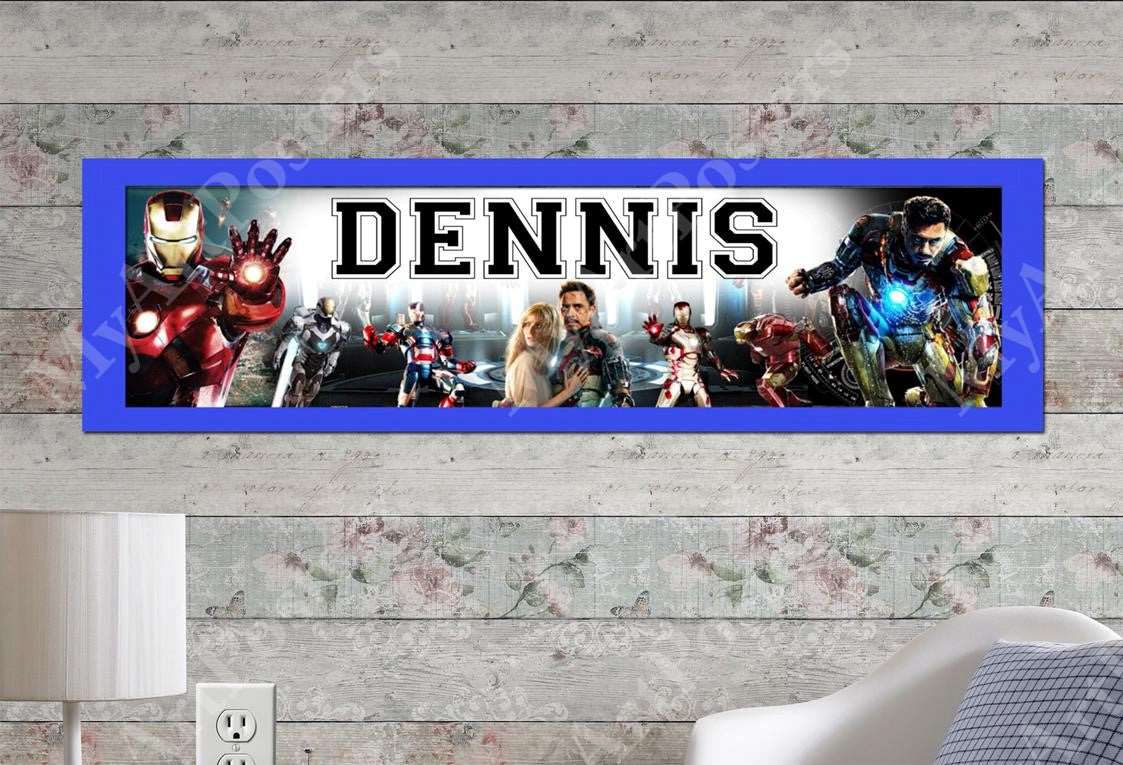 Ironman - Personalized Poster with Matboard Frame